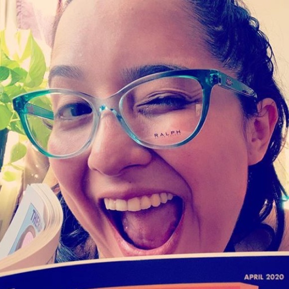 Ralph Lauren Cat-Eye Teal Blue Glasses Frames - Picture 12 of 14